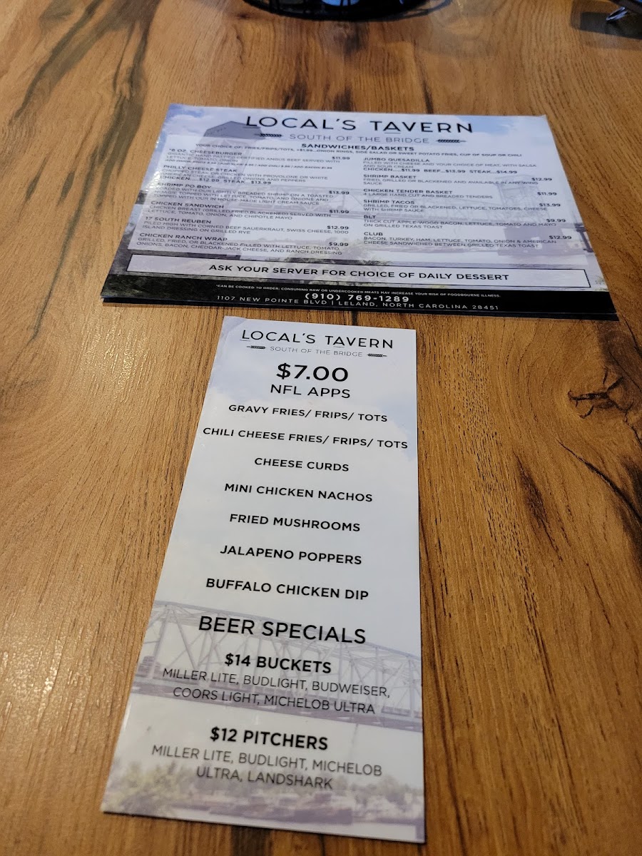 Locals Tavern Menu - Image 3