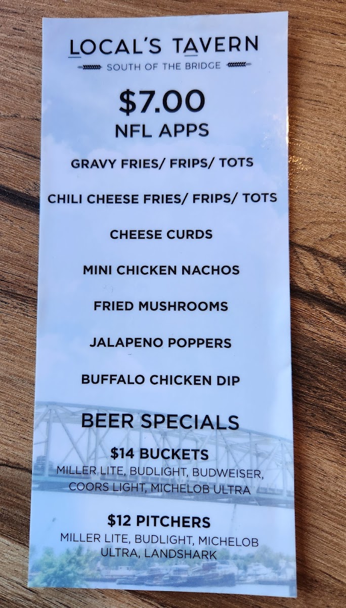 Locals Tavern Menu - Image 4